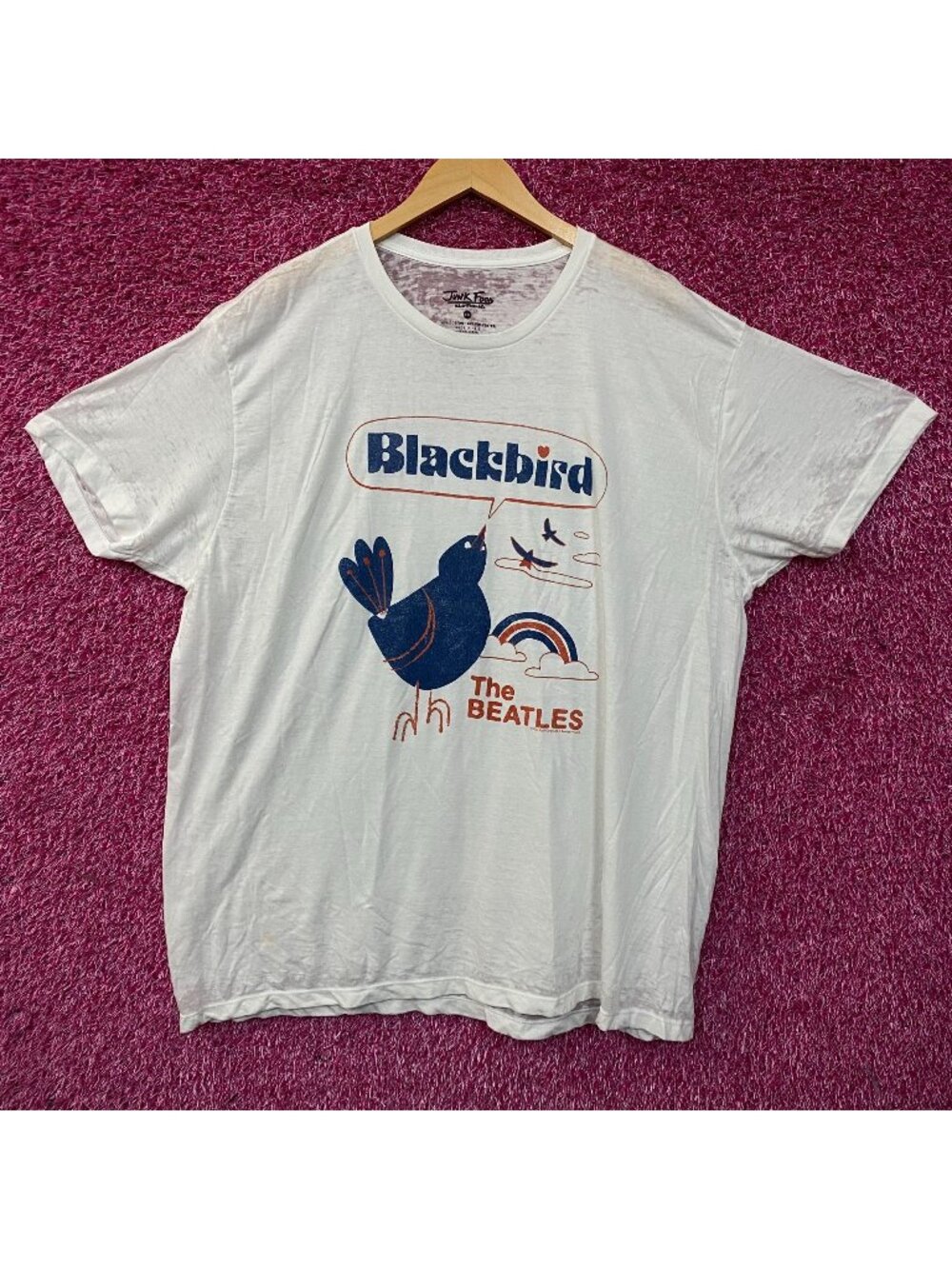 Junk Food Clothing Women's The Beatles "Blackbird" Graphic Tee 2XL